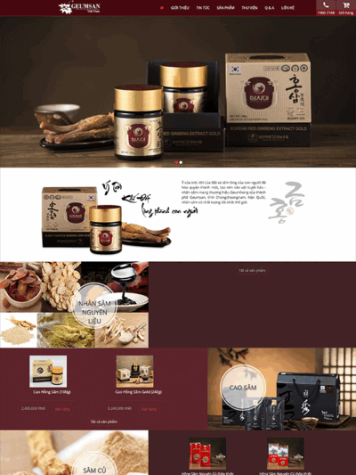 Thiết kế web bán trà